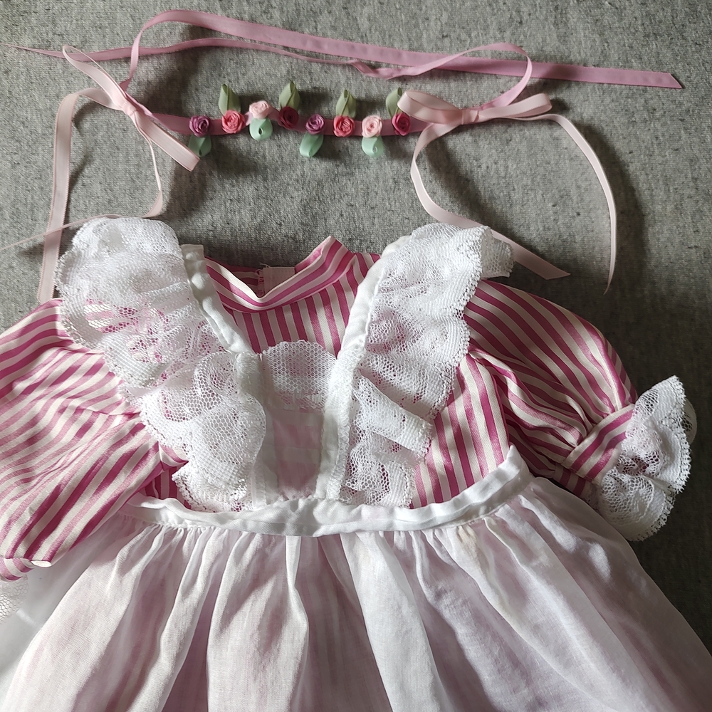 American Girl 18" Doll Dress. Samantha's Birthday Outfit.